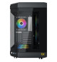 Boîtier PC Cube sans alim - XIGMATEK CUBI (Noir) - E-ATX/ATX/Micro ATX - 6x120mm A-RGB - USB-C/3.0 - Verre trempé