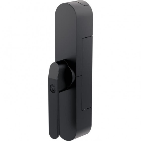 Verrou de sécurité porte de terrasse - ABUS - WINTECTO One FCA4100 BK - Technologie SmartX, capteur d'alarme 3D