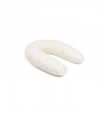 doomoo Coussin de Grossesse & d'Allaitement 2 en 1 Twisty - Ultra Confort - Remplissage Microbilles ultra-fines, Creme