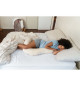 doomoo Coussin de Grossesse & d'Allaitement 2 en 1 Twisty - Ultra Confort - Remplissage Microbilles ultra-fines, Creme