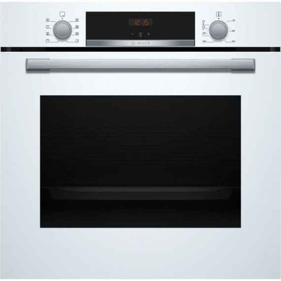 Four encastrable Ecoclean -BOSCH SER4 - HBA553BV3F - Blanc - 71 L - Classe énergie A+ - 59,5 x 59,4 x 54,8 cm