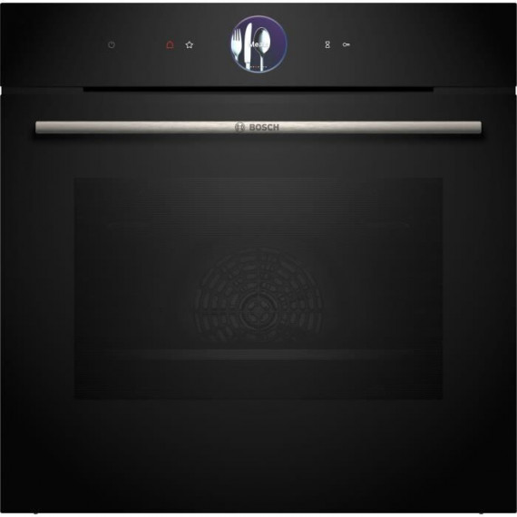 Four multifonction pyrolyse Softclose - BOSCH SER8 - HBG7764B1F - Noir - 71 L - Classe énergie A+  - 59,5 x 59,4 x 54,8 cm