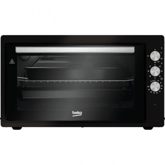 Mini-four - BEKO - BMF50CB - 50 L - Multifonction - Chaleur brassée - Catalyse de fond - 7 fonctions - 2400 W - Noir