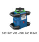 Laser rotatif Bosch Professional GRL 650 CHVG avec batterie, piles, cellule, lunettes, supports, platine, en coffret - 060106…