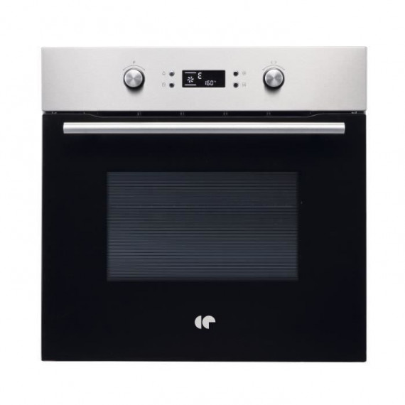 Four encastrable catalyse - Chaleur tournante - CONTINENTAL EDISON - F80CBIX - Noir et inox - L59,5 x H59,6 x P 54,68cm