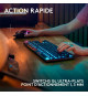Clavier gamer - sans fil - Logitech G - G915 TKL X - Switch clicky  - AZERTY - Noir