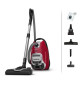 ROWENTA Silence Force Effitech Aspirateur avec sac, Bac 4,5 L, Ultra silencieux 57 dB(A), Haute filtration, Rouge YY5453FE