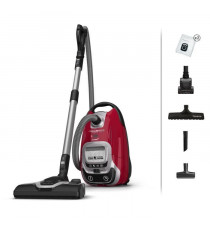 ROWENTA Silence Force Effitech Aspirateur avec sac, Bac 4,5 L, Ultra silencieux 57 dB(A), Haute filtration, Rouge YY5453FE