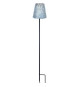 Lampe solaire - GARDEN ID Argent - Ø12 h70 cm - Autonomie 6-8h - Pied stabilisateur - Bouton on/off - Pile AAA.