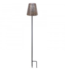 Lampe solaire - GARDEN ID Or - Ø12 h70 cm - Autonomie 6-8h - Pied stabilisateur - Bouton on/off - Sans câblage - Pile AAA.