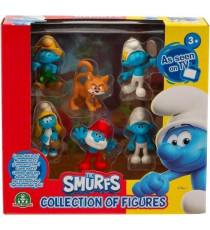 Figurines - GIOCHI PREZIOSI - Les Schtroumpfs - Coffret 6 figurines 5 cm dont 1 exclusive Gargamel - a partir de 3 ans - PUF14