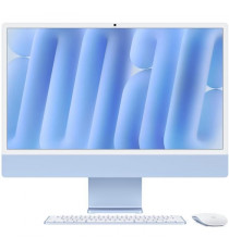 Apple iMac 24 ecran retina 4,5K 256Go SSD 16Go RAM Puce M4 CPU 10 coeurs GPU 10 coeurs Bleu (2024)
