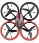 Drone Télécommandé - FLYBOTIC - Bumper Drone Lit - 17 cm - rouge et noir - des 8 ans