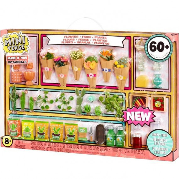 MGA Miniverse - Botanicals - Jeu Créatif - Mini plantes - Loisirs créatif et décoratif en résine - Non Comestible - 8 ans et …