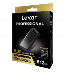 SSD externe - LEXAR - SL600 - 512 Go, USB 3.2, rapide et robuste