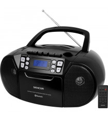 Lecteur CD / Casettes - SENCOR - SPT 3907 B - 4 W - Bluetooth - Noir