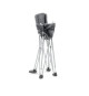 BRIGHT STARTS Chaise haute pliable Pop 'N Dine, avec Sac de transport, Tablette porte-gobelet, Déhoussable et lavable