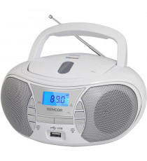 Lecteur Radio CD - SENCOR - SPT 2700 WH - 3 W - CD / Bluetooth / MP3 - Blanc