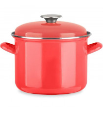 Traiteur - BAUMALU - Tous feux dont induction - Émail 22 x 16 cm - Coloris rouge