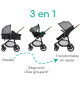 BEBECONFORT HAZE Poussette 3 en 1 i-Size - Nacelle + Siege auto Gr0+ Habillage pluie inclus - naissance jusqu'a 22Kg, Tinted …
