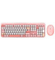 Combo sans fil clavier + souris - MOBILITY LAB - Pure Color - Rose - Design ergonomique - Frappe discrete