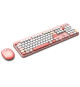 Combo sans fil clavier + souris - MOBILITY LAB - Pure Color - Rose - Design ergonomique - Frappe discrete