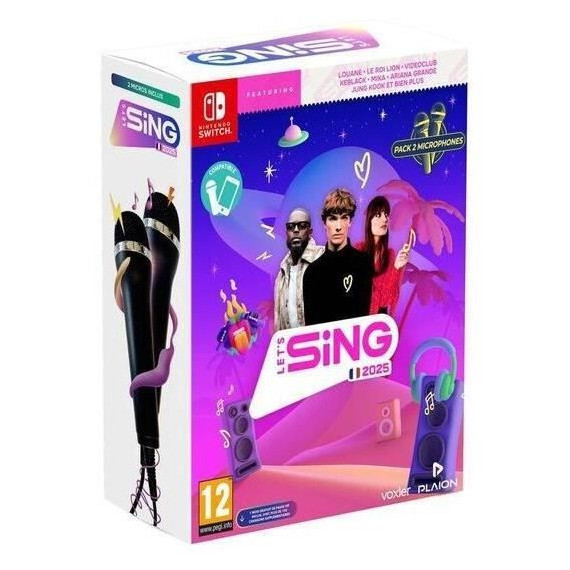 Let's Sing 2025 + 2 Micros - Jeu Nintendo Switch