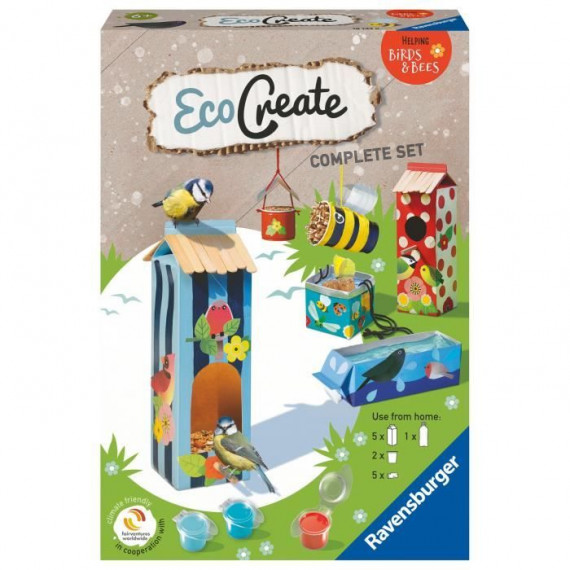 EcoCreate Midi - All for animals / Abris pour animaux - Ravensburger - Loisirs créatifs - Bricolage éco-responsable - Des 6 ans