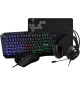 Pack Gamer 4 en 1 - The G-Lab - COMBO NATRIUM - Souris Filaire - Clavier Filaire - Casque Filaire - Tapis de Souris