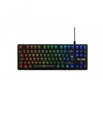 Clavier Gamer - The G-Lab - KEYZ PLATI. TKL - Format TKL - Mécanique (Switch Rouge) - Low Profile - RGB - Noir