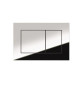 PLAQUE DE COMMANDE WC TECENOW CHROME BRILLANT DOUBLE TOUCHE