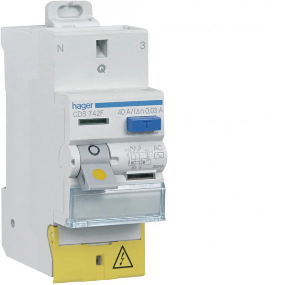 INTERRUPTEUR DIFFERENTIEL 2P 40A 30MA TYPE AC A BORNES DECALEES SANVIS