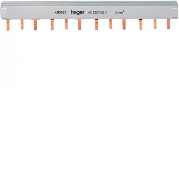 BARRE PONTAGE 3P 63A LANGUETTE 10MM2 12M