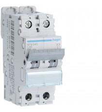 DISJONCTEUR 2P 6-10KA COURBE C 40A 2MODULES