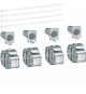 JEU 4 CONNECTEURS RJ45 CAT.6 G RADE 2TV