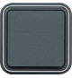 CUBYKO INTERRUPTEUR VA-ET-VIENT ENCASTRE GRIS IP55