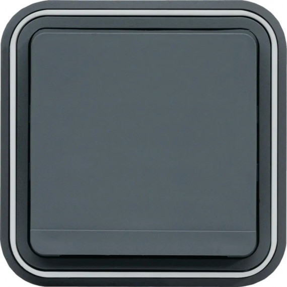 CUBYKO PRISE 2P+T ENCASTRE GRIS IP55