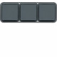 CUBYKO PRISE TRIPLE HORIZONTAL E 2P+T ENCASTRE GRIS IP55