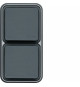 CUBYKO PRISE DOUBLE VERTICALE 2P+T ENCASTRE GRIS IP55