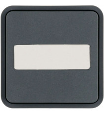 *CUBYKO 1 TOUCHE KNX PORTE-ETIQUETTE COLORIS GRIS