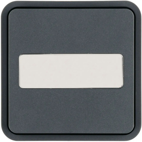 *CUBYKO 1 TOUCHE KNX PORTE-ETIQUETTE COLORIS GRIS