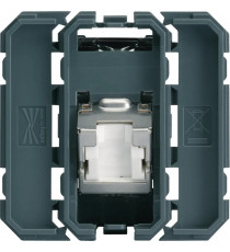 PRISE RJ45 GALLERY CAT.6 STP 2 MODULES INCLINE 45DEG