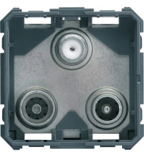 PRISE TV+FM+SAT GALLERY TRIPLE DIRECTE 1 ENTREE 2MODULES