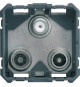 PRISE TV+FM+SAT GALLERY TRIPLE DIRECTE 2 ENTREES 2MODULES