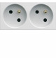 PRISE DE COURANT DOUBLE SPECIALE GOULOTTE GALLERY 2P+T 16A PURE