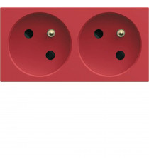 PRISE DOUBLE SPECIALE GOULOTTE GALLERY 2P+T 16A ROUGE