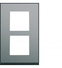 PLAQUE GALLERY 2POSTES VERTICA LE 57MM PLACAGE STEEL