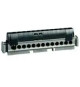 Bornier de répartition isolé IP2X phase 1 connexion 6 à 25mm² - noir - 113mm