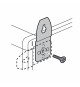 Pattes de fixation murale métal (4) - pour coffrets et armoires IP43