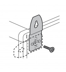 Pattes de fixation murale métal (4) - pour coffrets et armoires IP43